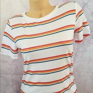 NWT VICTORIA’S SECRET PINK TRIUMPH WHITE TEE SZ L